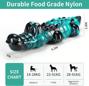 Jouet pour chien en nylon ultra-résistant en forme d'os, modèle classique moderne, idéal pour les mâchoires agressives - Offre Spéciale - Product Image 2
