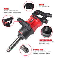 AEROPRO 1 Inch Air Impact Wrench AP9563 hingga 3000 N.m Beast Reverse Torque Output Pneumatic Impact untuk Mesin Berat.