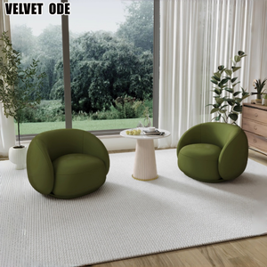 <span class=keywords><strong>Petit</strong></span> Canapé de Salon en Tissu Bouclé Teddy, <span class=keywords><strong>Fauteuil</strong></span> de Détente Moderne et Luxueux, Rembourré, pour Salon - Product Image 2