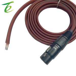 XLR หัวบัดกรีตัวเมียแบบเดี่ยว1นาที2 XLR สายเคเบิลหัวกล้วยคู่ XLR สายสัญญาณเสียงสำหรับเวทีเสียงแบบหางคู่ - Product Image 3