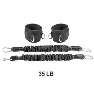 Conjunto de Faixas de Resistência de Borracha Latex WeRich - Braçadeiras para Tornozelos, Tubos de Treinamento para Glúteos e Pernas (Em Lote) 15lbs Ecológicas - Product Image 6