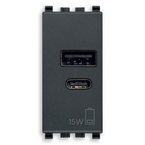 อะแดปเตอร์แปลงไฟ USB A+C 15W 5V แบบติดผนังสำหรับอุปกรณ์ต่างๆ - Product Image 1