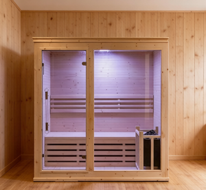Sauna <span class=keywords><strong>de</strong></span> Vapor Interior <span class=keywords><strong>de</strong></span> Madera <span class=keywords><strong>de</strong></span> Abeto con Puertas <span class=keywords><strong>de</strong></span> Vidrio, Spa <span class=keywords><strong>en</strong></span> Casa para 2-4 Personas, <span class=keywords><strong>Precio</strong></span> <span class=keywords><strong>de</strong></span> Fábrica - Product Image 2