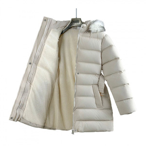 Manteau d'hiver court à capuche pour adolescentes, coupe-vent matelassé épais avec fermeture éclair, veste chaude pour jeunes filles - Product Image 3