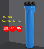 Filtre à eau en gros à 3 étapes, pré-filtre à sédiments, purificateur d'eau, prix, boîtier de filtre à eau Big Blue de 20 pouces