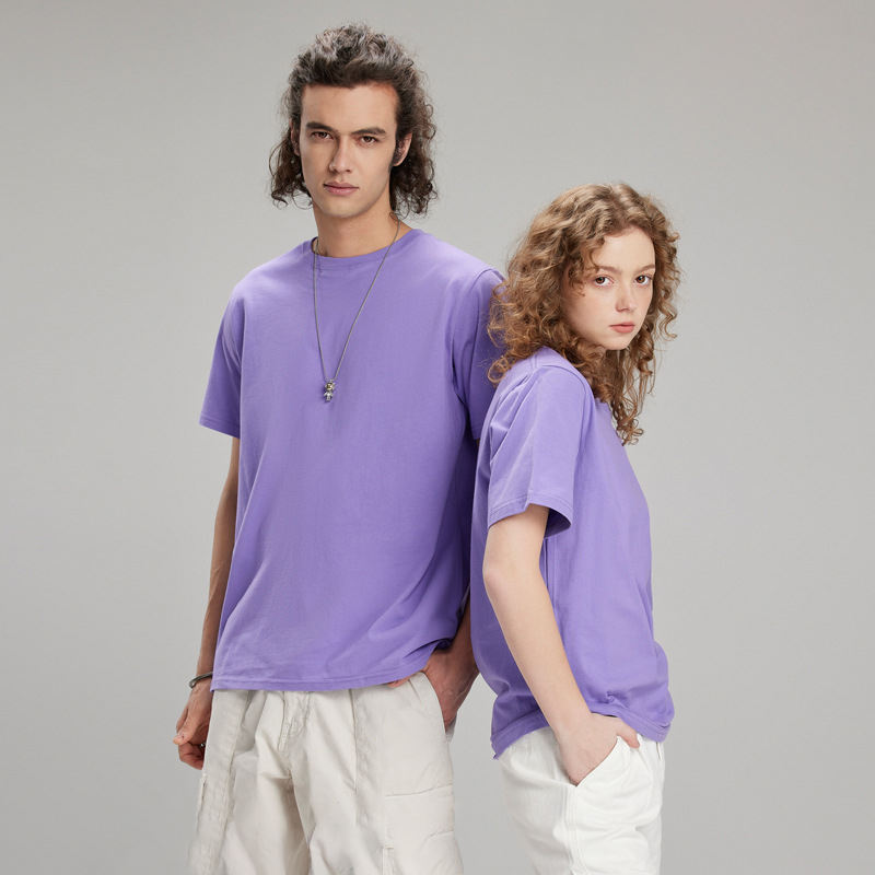 Wholesales Custom 42 Color 4XL 200 Grams 100% Cotton Blank Regular Fitted T  Shirts for Women for Men