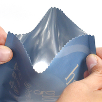 Bolsa Plana Personalizada con Acabado Mate, Material de Grado Alimenticio Termosellable, Sellado de Tres Lados con Zigzag para Bolas de Proteína de 9G