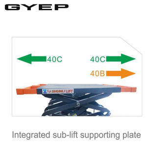 Keluaran baru SHL-Y-J-40B kapasitas 4.0 Ton ekstensi satu sisi tabung persegi tipe "gunting Lift Platform kecil - Product Image 3
