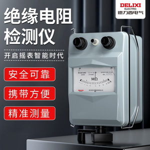 Megóhmetro Delixi Electric ZC11D-10H 2500V Tipo Puntero con Carcasa de Aleación, Probador de Resistencia de Aislamiento para Uso Profesional - Product Image 2