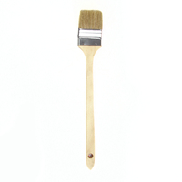Pinceau professionnel à manche long en bois, pinceau angulaire pour peinture murale, personnalisation OEM disponible