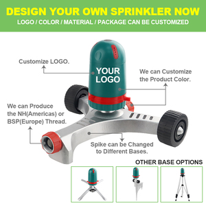 Irrigatore da Giardino SUNSHINE Regolabile con Ruote, 3 Modalità di Spruzzo, Ampia Copertura per Irrigazione Esterna - Product Image 2