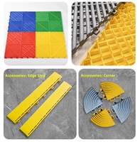 Vente en Gros Dalles de Sol de Garage en Plastique Modulables Emboîtables 40*40*1.8cm, Design Moderne Antidérapant, Installation Facile par Clic