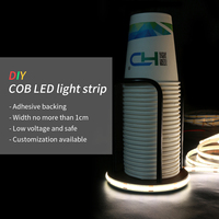 Tira de Luz LED COB DC24V, Sin Caída de Voltaje, Alto CRI, Flexible, IP20, USB, para Decoración de Interiores, Gabinetes y Techos