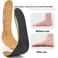 Semelles de sport confortables, respirantes, durables, absorbant les chocs et la transpiration, en EVA et latex, pour femmes et hommes, pour chaussures en cuir, pleine longueur