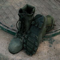 Chaussures de sécurité en daim de vache de haute qualité, bottes tactiques de Combat et de randonnée dans la Jungle