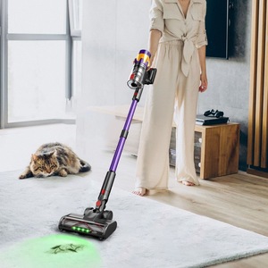 Cordless Stick Vacuum Cleaner With 180Aw Suction Power Pet Hair Removal Multi Functional Home <b>Cleaning</b> Tool - Product Image 3