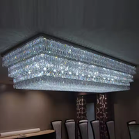 Plafond en verre moderne doré villa européenne de luxe k9 cristal pendentif éclairage hôtel mariage lustre suspendu lampe de luxe