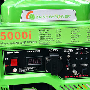 Generador de Gasolina Shraise de 212 cc, Refrigerado por Aire, 220 V, Portátil, para Uso Doméstico - Product Image 5