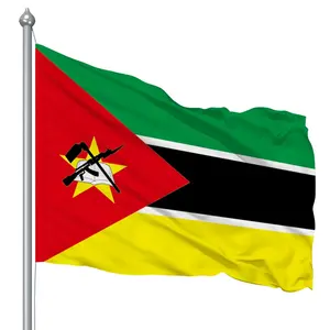 Huiyi Neues Design Guinea-Bissau Flagge Das beste 2x3 benutzer definierte Flagge Werbe blau weiß Flagge Land