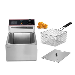 Table Top electric deep fryers Stainless Steel French Fries Machine Commercial Potato Chip deep fryer electric equipment