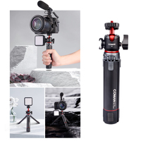 Coman Extend Vlog Portable Mini Tripod Cold Shoe Handle Grip untuk Kamera MT20S0 Laris Terjual