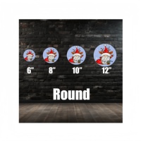 RTS Printemps Métal Bienvenue Guirlande Signe Blancs Cercle Rond Brillant Blanc Teinture Aluminium Sublimation Photo Panneau Blanc 6 "8" 10 "11.75"