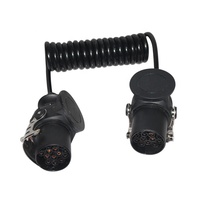Haute qualité 15 broches remorque spirale câble câble d'extension de remorque 24V bouchons de remorque européens