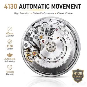 Orologio Meccanico di Lusso <span class=keywords><strong>VS</strong></span> Factory con Cinturino in Acciaio e Quadrante Nero, 40mm, Movimento 4130, Orologio da Uomo - Product Image 1