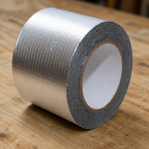 Cinta Impermeable <span class=keywords><strong>de</strong></span> <span class=keywords><strong>Butilo</strong></span> con Lámina <span class=keywords><strong>de</strong></span> Aluminio <span class=keywords><strong>de</strong></span> Alta Calidad, 100 mm x 1.5 mm, para Sellado <span class=keywords><strong>de</strong></span> Letreros LED y Marcos Publicitarios para Exteriores - Product Image 1