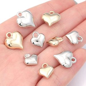 CCB Heart <b>Love</b> Pendant Electroplated Heart Plastic Beads Handmade DIY <b>Bracelet</b> Necklace Earrings Accessories T0471 - Product Image 4