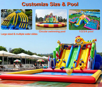 Toboggan gonflable personnalisé en forme de pieuvre, en PVC, certifié CE, grande capacité, pour usage domestique et commercial, garantie 5 ans et plus