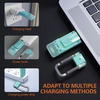 Lampe de lecture LED rechargeable USB EGH Clip, portable, petite, blanche, de luxe, pour la lecture en intérieur au lit