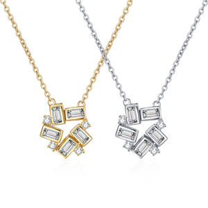 Collier de grande roue en zircon incrusté de cuivre pour femmes ins design de luxe léger sens senior d'une paire de bijoux de chaîne de clavicule - Product Image 1