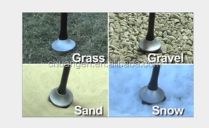 Bâtons télescopiques pliables pour personnes âgées, 2 pièces, <span class=keywords><strong>bâton</strong></span> <span class=keywords><strong>de</strong></span> <span class=keywords><strong>marche</strong></span> <span class=keywords><strong>de</strong></span> canne avec alarme à lampe, en alliage d'aluminium - Product Image 2