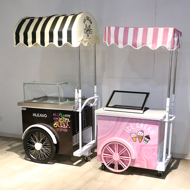 ジェラートアイスクリームカート/ディスプレイクーラー/アイスクリーム