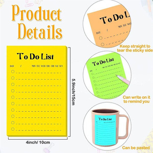 Agenda notas Lista de tareas Tome La Libreta del estudiante Bolsillo pequeño Post Notes - Product Image 3