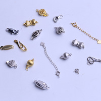 Connecteurs et fermoirs en argent sterling S925 pour colliers et bracelets de perles, accessoires de bijoux DIY