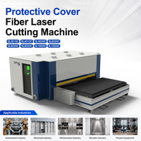 Machine de découpe laser à fibre fermée pour tôles 1500W-30000W ±0.03mm avec extraction des fumées et protection de sécurité CNC