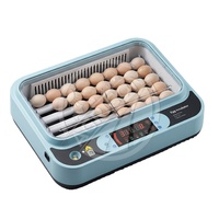 Incubateur d'œufs numérique automatique 48-96 œufs, machine à couver la volaille avec contrôle automatique de la température et de l'humidité, 98% de taux de hatching pour poulets, oies et oiseaux