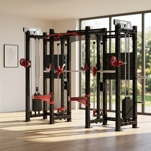 Equipo de Fitness Comercial 3 en 1: Máquina Smith de 8 Postes, Estación de Entrenamiento Múltiple, Cable Crossover y Rack de Sentadillas para Estudio Privado - Product Image 4