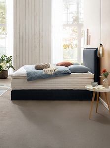 Lit à <span class=keywords><strong>sommier</strong></span> européen de luxe 3-en-1 (base/matelas/métal) – Personnalisable, OEM, Fournisseur en gros unique pour les détaillants de meubles - Product Image 2