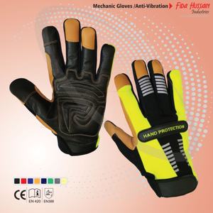 Guantes de cuero de piel de cabra de la mejor calidad para el trabajo de Pakistán Guantes mecánicos transpirables Guanters de Trabajo - Product Image 6