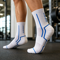 Chaussettes de sport personnalisées avec logo, style compression, respirantes, pour le fitness et l'entraînement