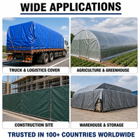 Bâche en PE 100% imperméable de haute qualité pour camion, couverture de chargement, bâche durable très vendue