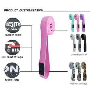 Set Van 4 Katoenen Stof Lange Weerstand Workout Bands Custom Logo Pull-Up Assistentie Oefenbanden - Product Image 5