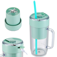 Nieuw Ontwerp Huishoudelijke Verse Fruit & Groentesapcentrifuge Blender Rieten Kop Juicer Afzuigmachine Met Roestvrijstalen Mes