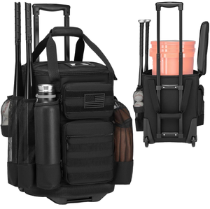 Bolsa de Deporte Minimalista con Logotipo Personalizado, Bolsa de Viaje con Ruedas para Hockey, <span class=keywords><strong>Balonmano</strong></span>, Béisbol, Rugby - Product Image 1