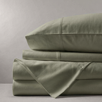 Ensemble de draps et taies d'oreiller 4 pièces en fibre de bambou 100 %, 300 fils, anti-statique et écologique, linge de lit rafraîchissant