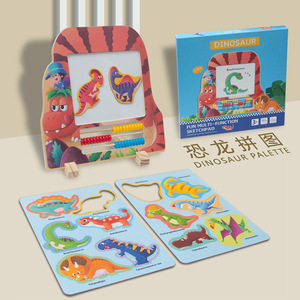Tablero de dibujo educativo para niños, juguetes de letras del alfabeto Montessori para niños pequeños, juego de conteo de aprendizaje temprano, rompecabezas creativo de madera - Product Image 2