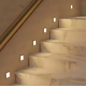 Hiện đại tuôn ra Gắn Đèn tường dẫn cho cầu thang góc tường chiếu sáng cảm biến chuyển động khung tường đèn trong nhà dẫn bước ánh sáng - Product Image 1